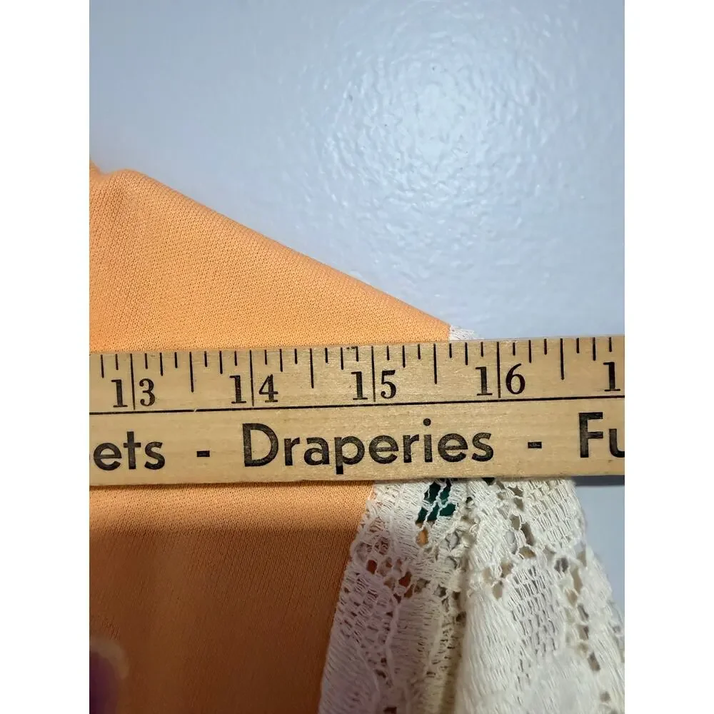 Vintage Joni Blair of California Maxi Dress with Lace Sleeves size 14 (modern 8) - Picture 6 of 7